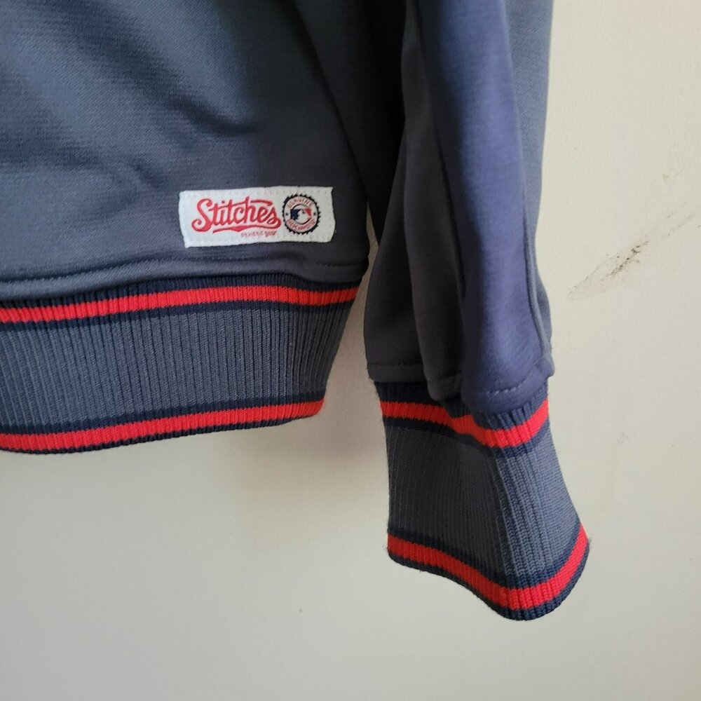 MLB Stitches Minnesota Twins Lightweight Zip Up Jacket XL Gray/Blue Embroidered - Picture 5 of 8